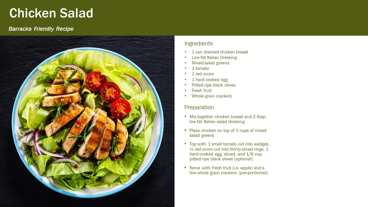 Chicken Salad *Barracks Friendly Recipe 
