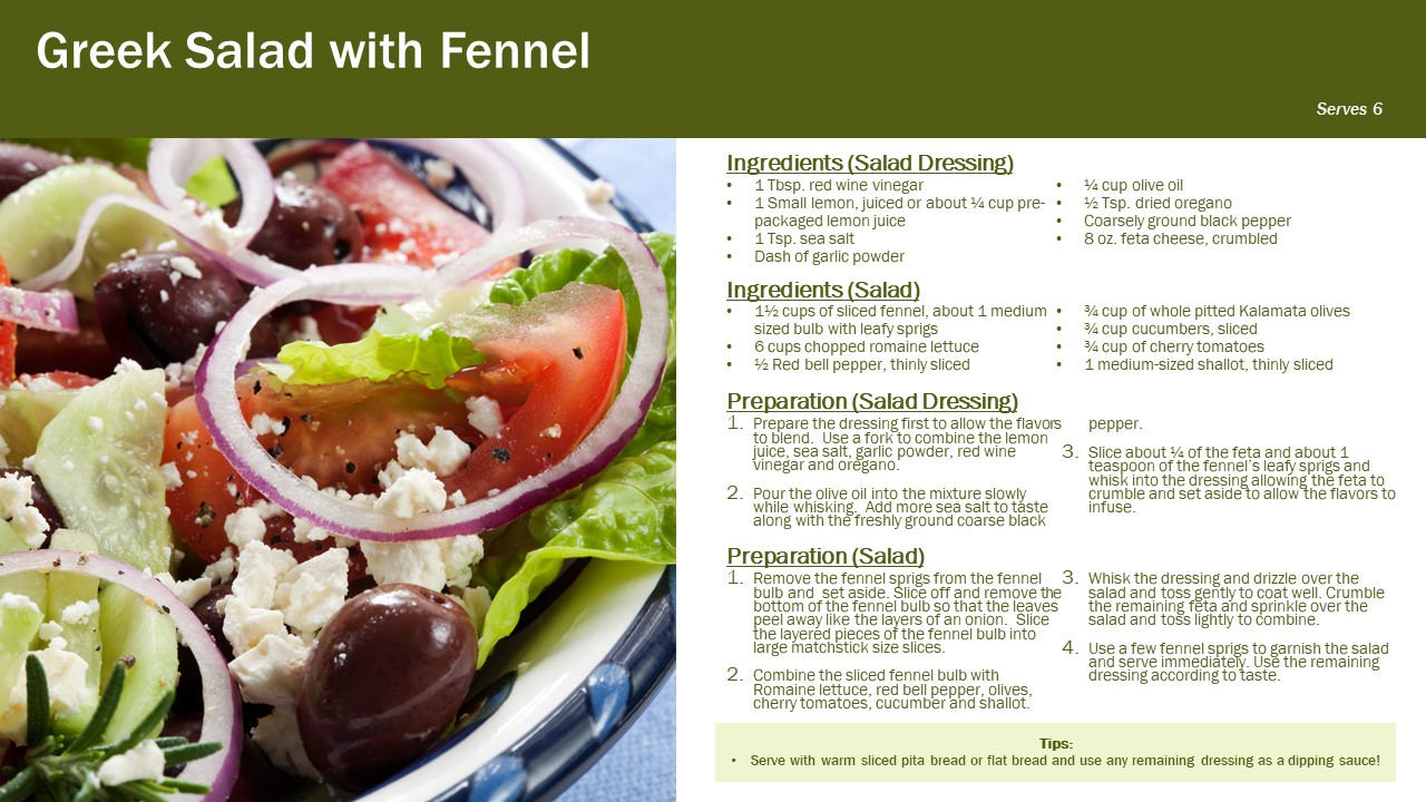 Greek Salad with Fennel 