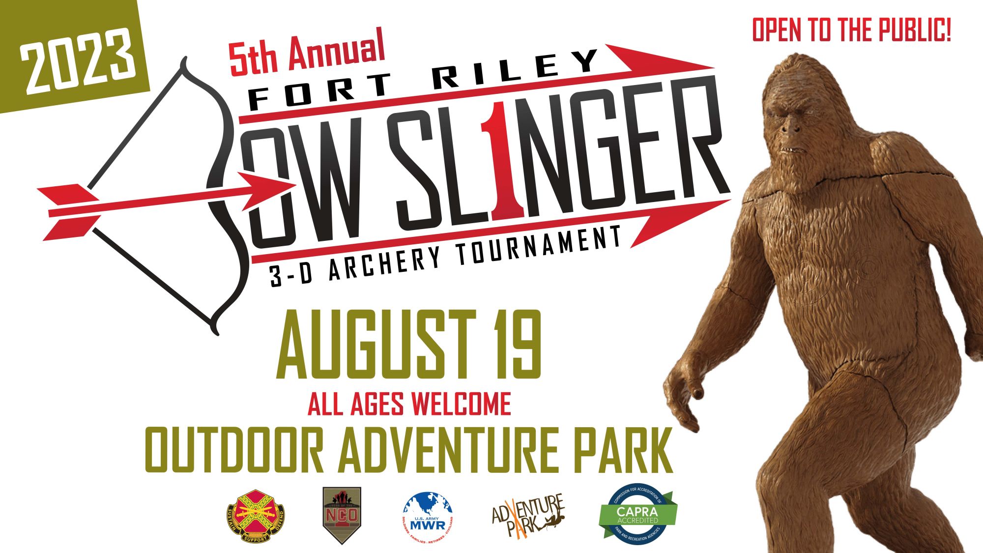 View Event 5th Annual Bow Slinger 2023 Ft. Riley US Army MWR